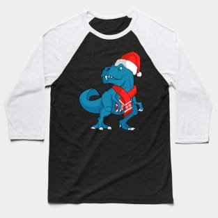 Santa Dinosaur T rex Christmas Gifts Boys Men Xmas product Baseball T-Shirt